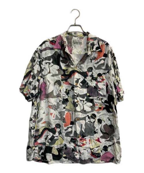 WACKO MARIA（ワコマリア）WACKO MARIA (ワコマリア) 春画 オープンカラー シャツ ホワイト サイズ:Lの古着・服飾アイテム