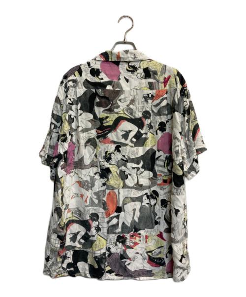WACKO MARIA（ワコマリア）WACKO MARIA (ワコマリア) 春画 オープンカラー シャツ ホワイト サイズ:Lの古着・服飾アイテム