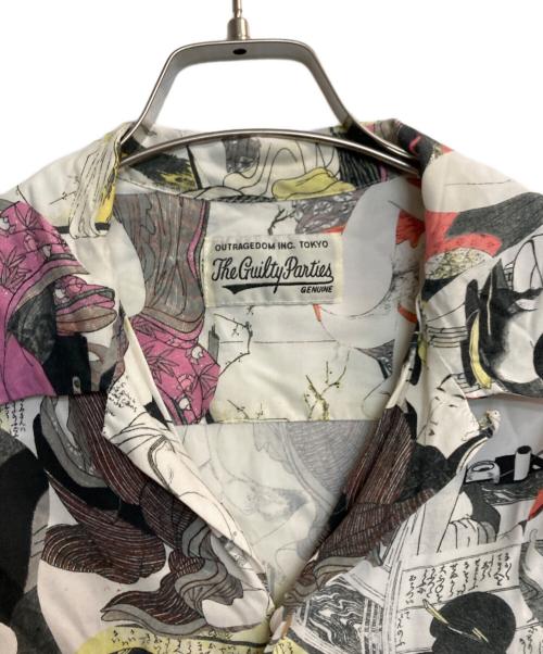 WACKO MARIA（ワコマリア）WACKO MARIA (ワコマリア) 春画 オープンカラー シャツ ホワイト サイズ:Lの古着・服飾アイテム