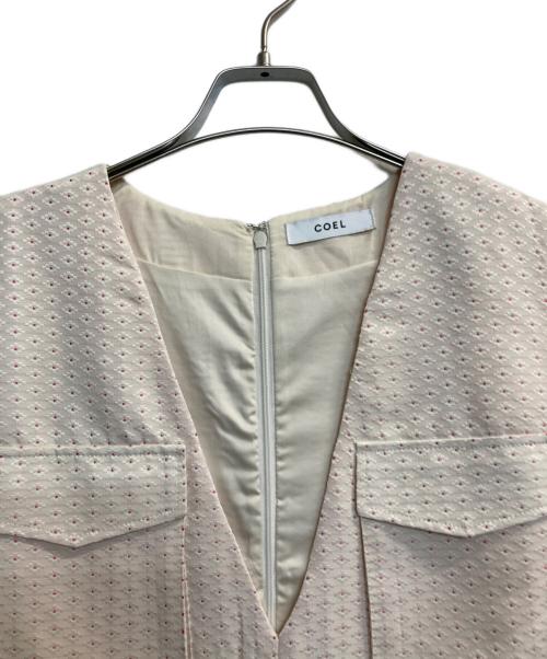 COEL（コエル）COEL (コエル) ドットジャガードミニワンピース ピンク サイズ:36の古着・服飾アイテム