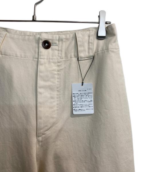 MHL（エムエイチエル）MHL (エムエイチエル) コットンワイドパンツ アイボリー サイズ:Ⅲの古着・服飾アイテム