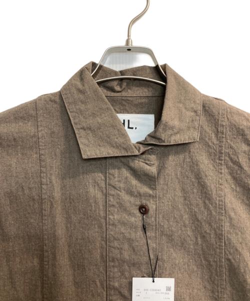 MHL（エムエイチエル）MHL (エムエイチエル) コットンンシャツワンピース ブラウン サイズ:Ⅰ 未使用品の古着・服飾アイテム
