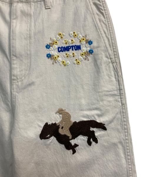 MONKEY TIME（モンキータイム）MONKEY TIME (モンキータイム) エンブロイダリーワークパンツ アイボリー サイズ:M 未使用品の古着・服飾アイテム