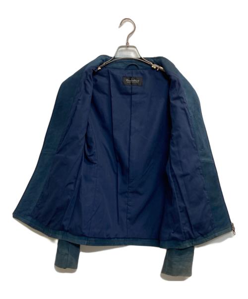 TORNADO MART（トルネードマート）TORNADO MART (トルネードマート) レザージャケット ブルー サイズ:Ⅼの古着・服飾アイテム