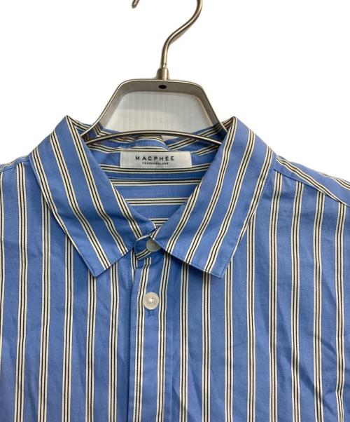 MACPHEE（マカフィー）MACPHEE (マカフィー) コットンブロード レギュラーカラーシャツ ブルー サイズ:36の古着・服飾アイテム