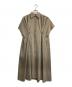MIELI INVARIANT（ミエリインヴァリアント）の古着「WIDE TUCK SHIRT DRESS」｜ベージュ