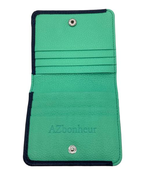 azbonheur（---）azbonheur (---) 淡水パールの二つ折り財布 ネイビーの古着・服飾アイテム