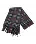 Burberry's（バーバリーズ）の古着「チェックマフラー」｜ブラック×グレー