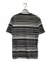 BURBERRY BLACK LABEL (バーバリーブラックレーベル) Vネックボーダーカットソー グレー×ブラック サイズ:2：3000円
