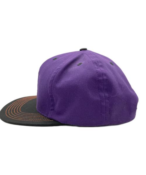 SUPREME（シュプリーム）Supreme (シュプリーム) 15FW 2-Tone Mad Cat 6-Panel Cap パープル×ブラックの古着・服飾アイテム
