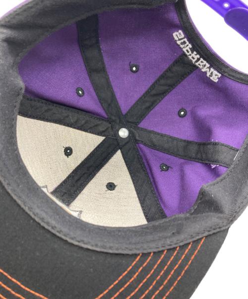 SUPREME（シュプリーム）Supreme (シュプリーム) 15FW 2-Tone Mad Cat 6-Panel Cap パープル×ブラックの古着・服飾アイテム