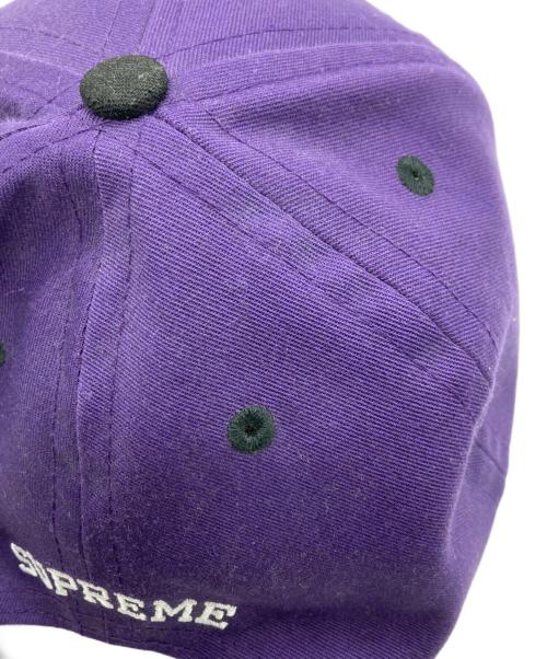 SUPREME（シュプリーム）Supreme (シュプリーム) 15FW 2-Tone Mad Cat 6-Panel Cap パープル×ブラックの古着・服飾アイテム