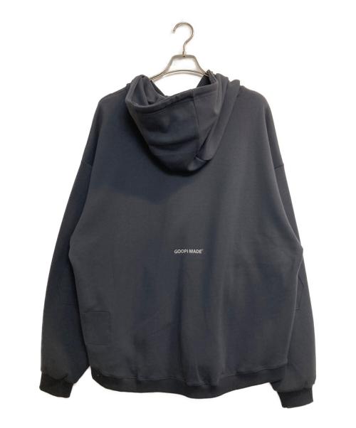 GOOPiMADE（グーピーメイド）GOOPiMADE (グーピーメイド) Misty Port“ Logo Hoodie グレー サイズ:3の古着・服飾アイテム