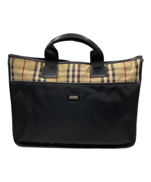 BURBERRY BLACK LABEL（バーバリーブラックレーベル）BURBERRY BLACK LABEL (バーバリーブラックレーベル) ノバチェックビジネスバッグ ベージュの古着・服飾アイテム