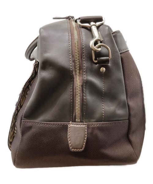 BURBERRY（バーバリー）BURBERRY (バーバリー) ナイロン×レザー2WAYボストンバッグ ブラウンの古着・服飾アイテム
