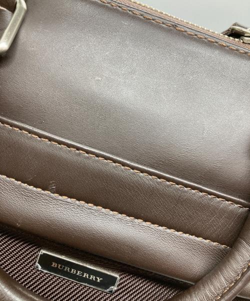 BURBERRY（バーバリー）BURBERRY (バーバリー) ナイロン×レザー2WAYボストンバッグ ブラウンの古着・服飾アイテム