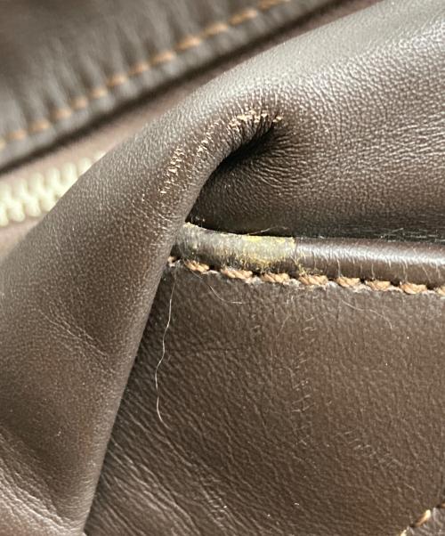 BURBERRY（バーバリー）BURBERRY (バーバリー) ナイロン×レザー2WAYボストンバッグ ブラウンの古着・服飾アイテム
