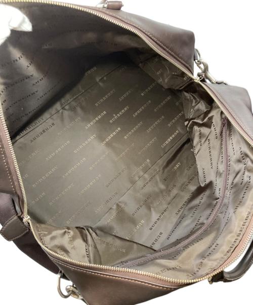 BURBERRY（バーバリー）BURBERRY (バーバリー) ナイロン×レザー2WAYボストンバッグ ブラウンの古着・服飾アイテム