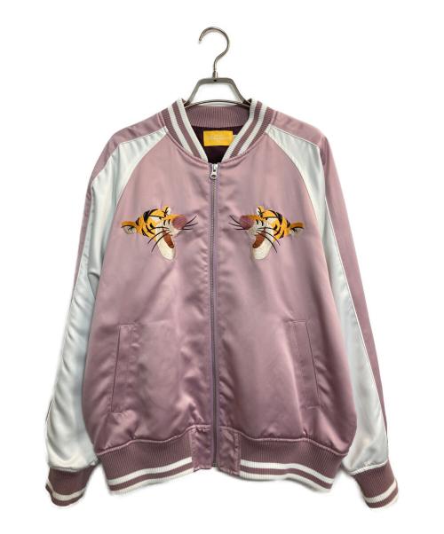 DISNEY（ディズニー）DISNEY (ディズニー) スーベニアジャケット ピンク サイズ:Mの古着・服飾アイテム