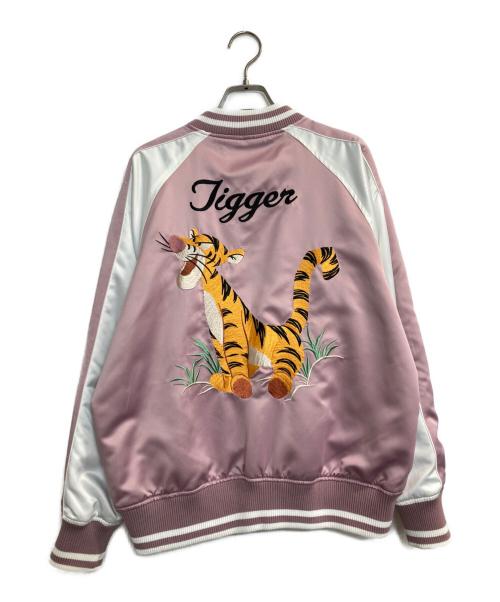 DISNEY（ディズニー）DISNEY (ディズニー) スーベニアジャケット ピンク サイズ:Mの古着・服飾アイテム