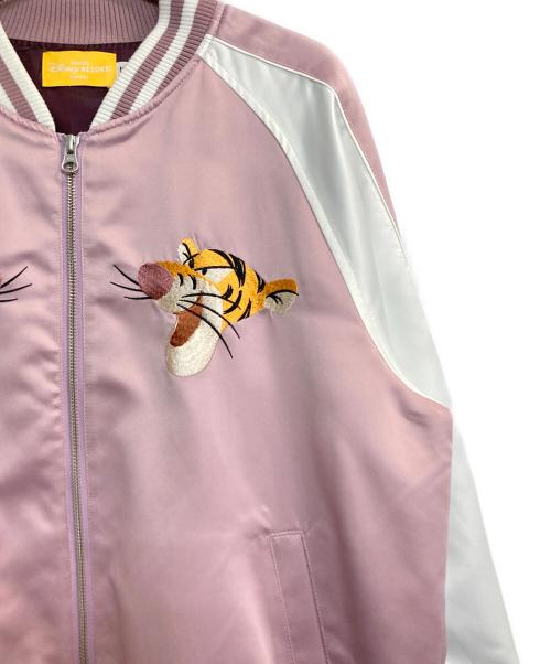 DISNEY（ディズニー）DISNEY (ディズニー) スーベニアジャケット ピンク サイズ:Mの古着・服飾アイテム