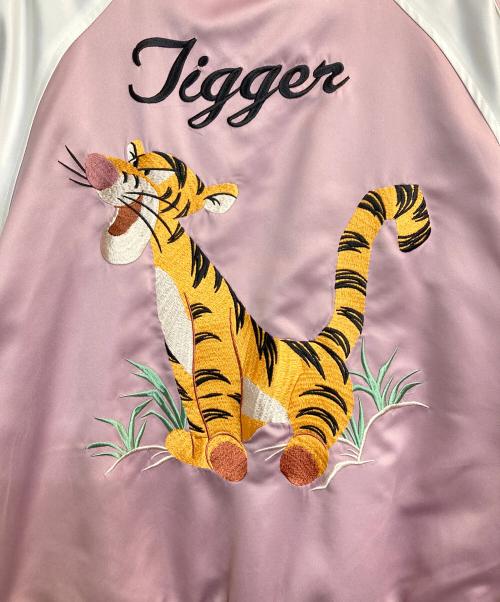DISNEY（ディズニー）DISNEY (ディズニー) スーベニアジャケット ピンク サイズ:Mの古着・服飾アイテム