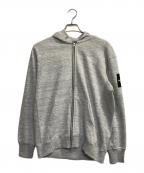THE NORTH FACEザ ノース フェイス）の古着「スクエアロゴフルジップ」｜グレー