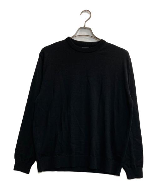 RATS（ラッツ）RATS (ラッツ) HIGH GAUGE CREW NECK KNIT ブラック サイズ:Ⅼの古着・服飾アイテム