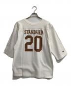 Champion×STANDARD CALIFORNIAチャンピオン×スタンダードカリフォルニア）の古着「フットボール Tシャツ MADE IN USA」｜ホワイト