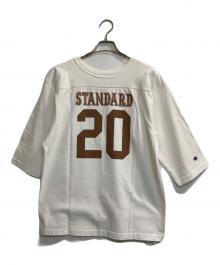 Champion×STANDARD CALIFORNIA（チャンピオン×スタンダードカリフォルニア）の古着「フットボール Tシャツ MADE IN USA」｜ホワイト
