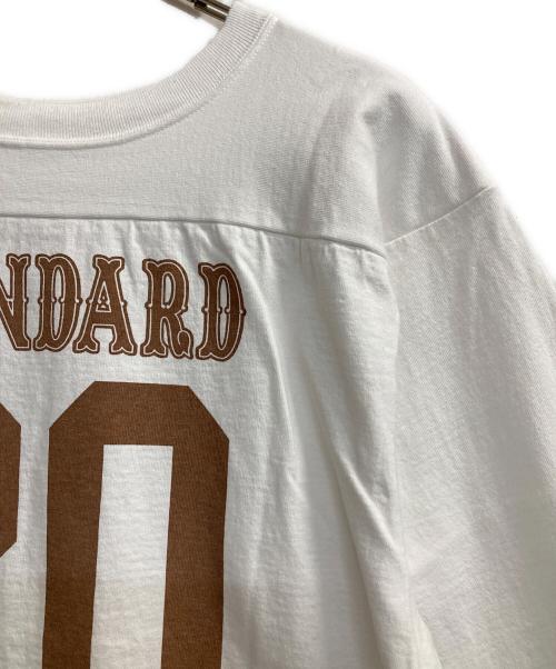 Champion（チャンピオン）Champion (チャンピオン) STANDARD CALIFORNIA (スタンダードカリフォルニア) フットボール Tシャツ MADE IN USA ホワイト サイズ:Ｌの古着・服飾アイテム