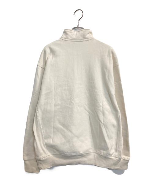 CarHartt（カーハート）CarHartt (カーハート) HALF ZIP AMERICAN SCRIPT SWEAT アイボリー サイズ:Ｌの古着・服飾アイテム