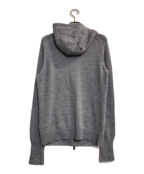 BURBERRY LONDON（バーバリーロンドン）BURBERRY LONDON (バーバリーロンドン) ラグランダブルジップニットパーカー グレー サイズ:Mの古着・服飾アイテム