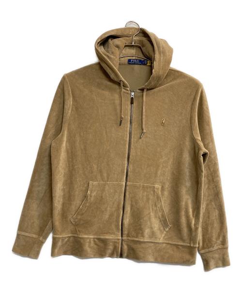 POLO RALPH LAUREN（ポロ・ラルフローレン）POLO RALPH LAUREN (ポロ・ラルフローレン) CORDS ZIP PARKA ベージュ サイズ:Ⅼの古着・服飾アイテム