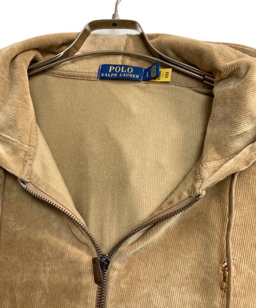 POLO RALPH LAUREN（ポロ・ラルフローレン）POLO RALPH LAUREN (ポロ・ラルフローレン) CORDS ZIP PARKA ベージュ サイズ:Ⅼの古着・服飾アイテム