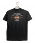 HARLEY-DAVIDSON (ハーレーダビッドソン) プリントTシャツ ブラック×オレンジ サイズ:M：3000円