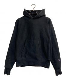 Champion REVERSE WEAVE（チャンピオン リバース ウィーブ）の古着「復刻プルオーバーパーカー」｜ブラック