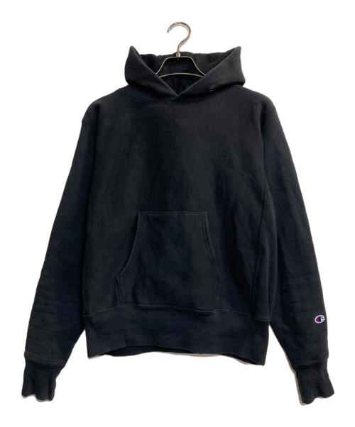 Champion REVERSE WEAVE（チャンピオン リバース ウィーブ）Champion REVERSE WEAVE (チャンピオン リバース ウィーブ) 復刻プルオーバーパーカー ブラック サイズ:ＭＥＤＩＵＭ　　の古着・服飾アイテム