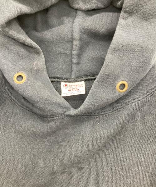 Champion REVERSE WEAVE（チャンピオン リバース ウィーブ）Champion REVERSE WEAVE (チャンピオン リバース ウィーブ) 復刻プルオーバーパーカー ブラック サイズ:ＭＥＤＩＵＭ　　の古着・服飾アイテム