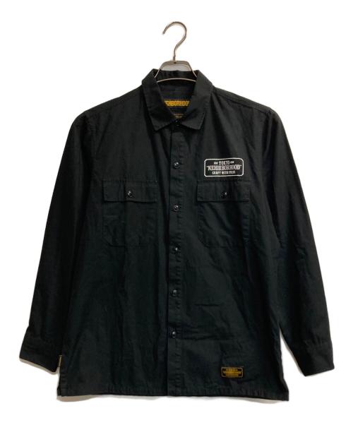 NEIGHBORHOOD（ネイバーフッド）NEIGHBORHOOD (ネイバーフッド) CLASSIC WORK/C-SHIRT.LS ブラック サイズ:Ｍの古着・服飾アイテム