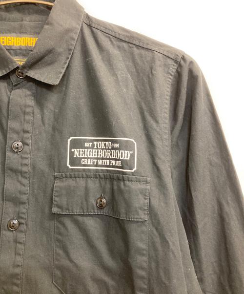 NEIGHBORHOOD（ネイバーフッド）NEIGHBORHOOD (ネイバーフッド) CLASSIC WORK/C-SHIRT.LS ブラック サイズ:Ｍの古着・服飾アイテム