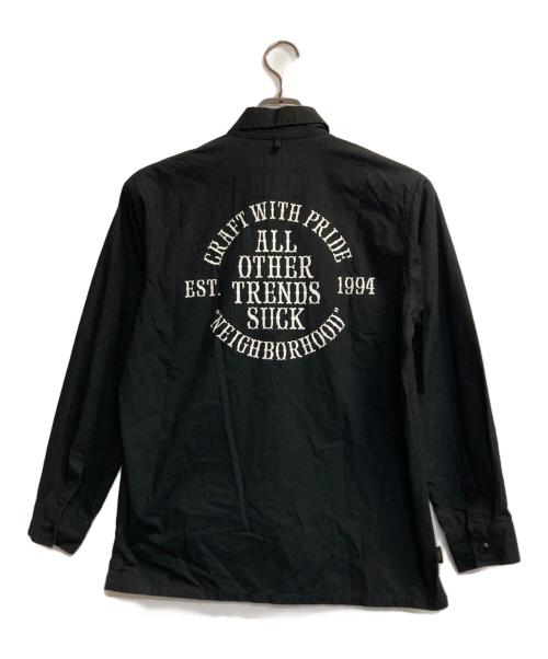 NEIGHBORHOOD（ネイバーフッド）NEIGHBORHOOD (ネイバーフッド) CLASSIC WORK/C-SHIRT.LS ブラック サイズ:Ｍの古着・服飾アイテム