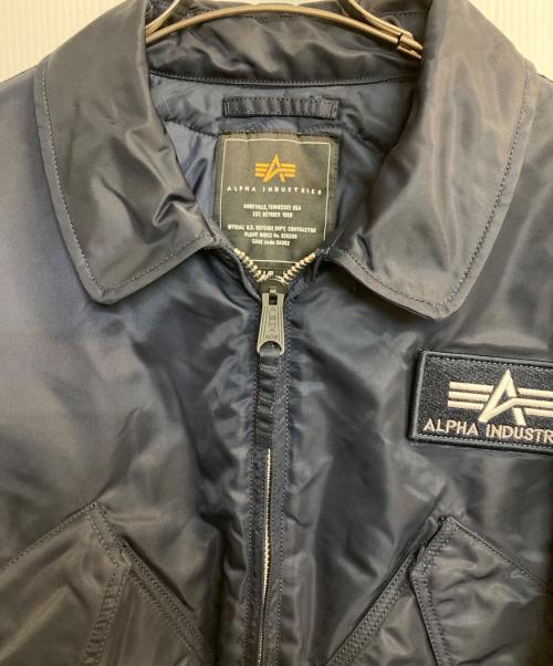 ALPHA（アルファ）ALPHA (アルファ) フライトジャケット ネイビー サイズ:Ｌの古着・服飾アイテム