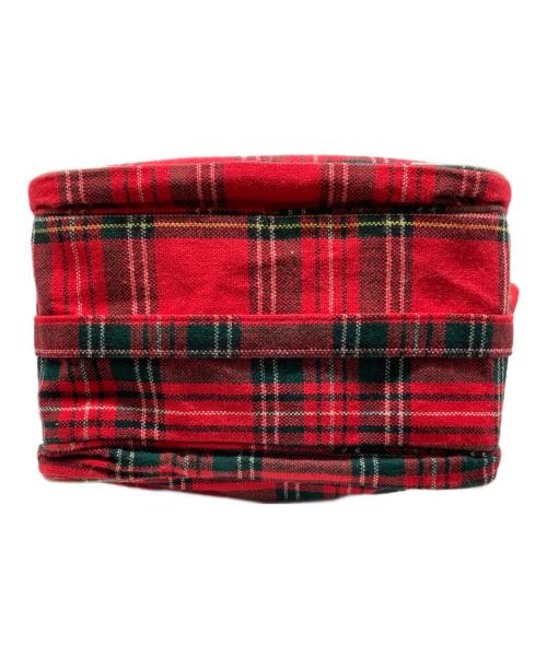 COMME des GARCONS（コムデギャルソン）COMME des GARCONS (コムデギャルソン) タータンチェックショルダーバッグ レッドの古着・服飾アイテム