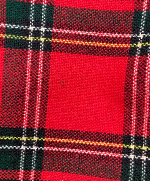 COMME des GARCONS（コムデギャルソン）COMME des GARCONS (コムデギャルソン) タータンチェックショルダーバッグ レッドの古着・服飾アイテム