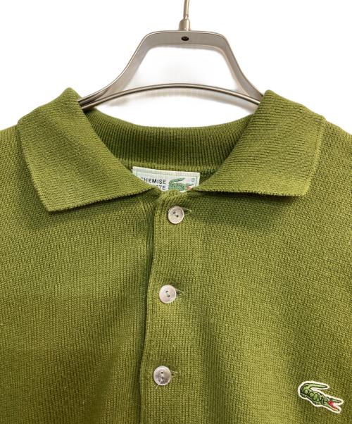 LACOSTE（ラコステ）LACOSTE (ラコステ) ニットポロシャツ グリーン サイズ:Ｍの古着・服飾アイテム