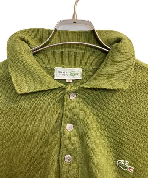 LACOSTE（ラコステ）LACOSTE (ラコステ) ニットポロシャツ グリーン サイズ:Ｍの古着・服飾アイテム