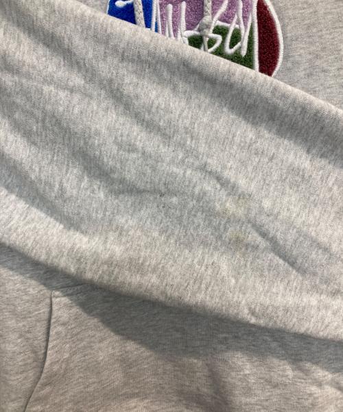 stussy（ステューシー）stussy (ステューシー) プルオーバーパーカー グレー サイズ:Ⅼの古着・服飾アイテム