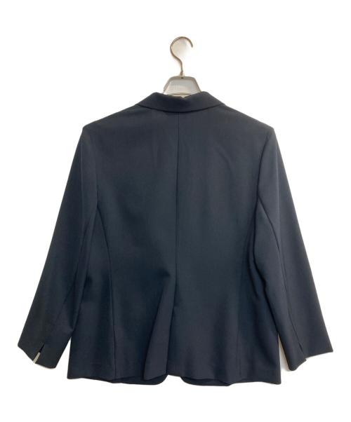 INDIVI（インディヴィ）INDIVI (インディヴィ) ウール調テーラードジャケット ネイビー サイズ:-の古着・服飾アイテム