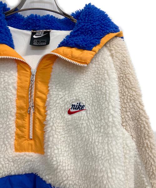 NIKE（ナイキ）NIKE (ナイキ) HALF ZIP HOODIE WINTER ブルー×アイボリー サイズ:Ｌの古着・服飾アイテム